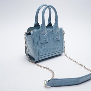 Blue Croc Bag